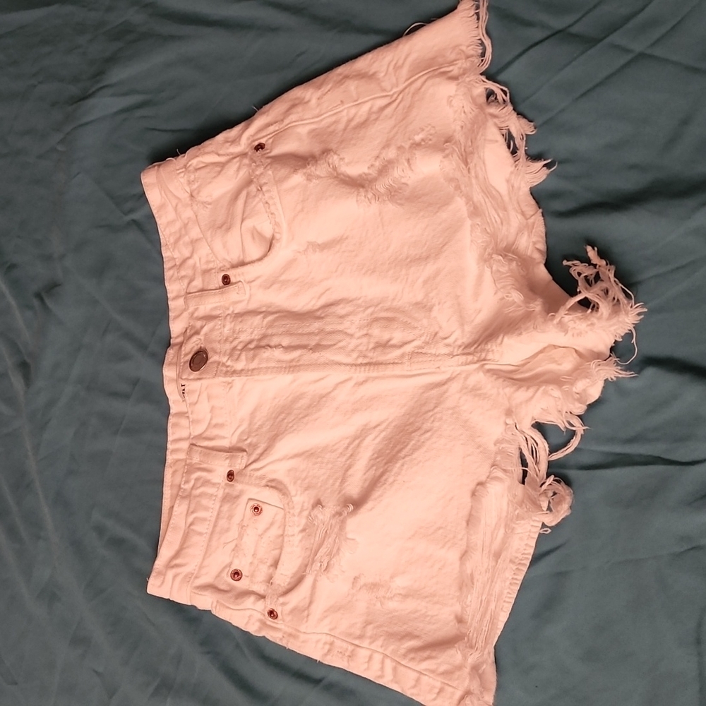 Ladies Shorts, Color white, Size 4